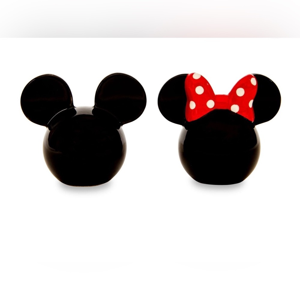 Disney Mickey and Minnie Mouse Ceramic Salt and Pepper Shakers | Set of 2 - Picture 3 of 6